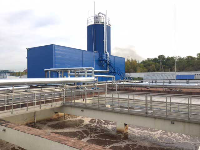 Repairs made on a wastewater treatment plant in Russia
